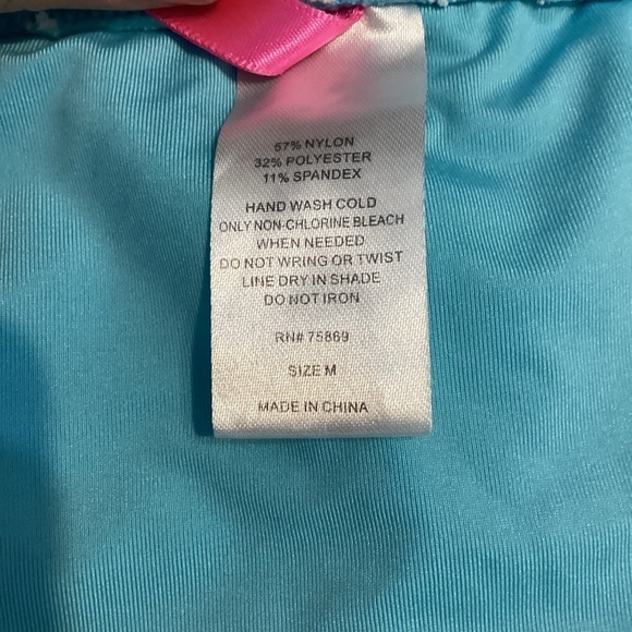 Betsey Johnson Allure Stripe High Waist Bikini Size M Blue - Picture 9 of 9